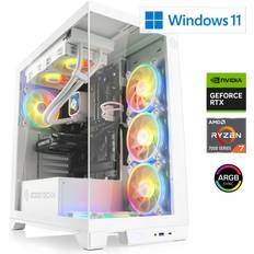 Ordinateurs de Bureau CSL PC Gaming CSL M10730H AMD Ryzen 7 7700 32 Go DDR5 RAM M.2 SSD