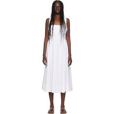 Staud White Teresa Midi Dress WHT White