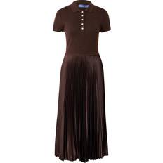 Brown Dresses Polo Ralph Lauren Polo Wool Silk Cashmere Blend Dress, Squire Brown