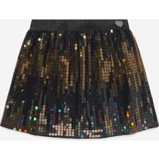 Gold Skirts Guess Girls Black Tulle & Gold Sequinned Skirt (3 year)
