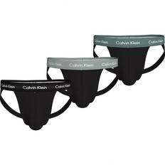 Calvin Klein Herr Kalsonger på rea Calvin Klein Jockstrap 3pk 000nb3363a, svart (B-svart, nyans, skiffer turk WBS) herr, Svart (B- svart, nyans, Turk Slate Wbs)