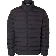 Selected Homme Herr Ytterkläder Selected Homme Vadderad Quiltad Jacka Svart