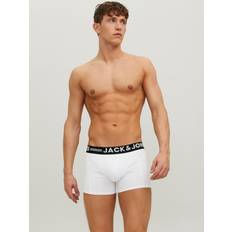 Jack & Jones Herren Sinn 3 Pack Boxer Slips Weiß