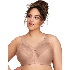 Natural Underwear Glamorise Full Figure Plus MagicLift Natural Shape Support Bra Wirefree #1010