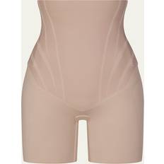 Einfarbig Mieder Spanx Women's SPANXsculpt TotalContour High-Waisted Mid-Thigh Shorts