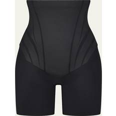 Einfarbig Mieder Spanx Women's SPANXsculpt TotalContour High-Waisted Mid-Thigh Shorts