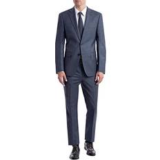 Calvin Klein Men Suits Calvin Klein Men's Slim Fit Suit Separates, Blue Sharkskin, Long(Jackets)