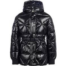 Outerwear Juicy Couture Girls High Shine Belted Puffer Jacket in Black Years By Childsplay Clothing (10 Years)