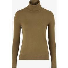 Herr - Silke/Siden Överdelar Lauren Ralph Lauren Polotröja Modal Silk Nylon-ls Sweater Beige