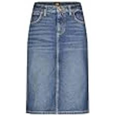 Lee Skjørt Lee Denim skjørt Midi Skirt Blå