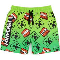 Minecraft Swimwear Minecraft green creeper swim shorts boys
