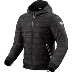 Motorcycle Equipment Rev'it! Revit Saros, textile jacket color: Black/Dark Grey