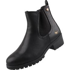 Similicuir Bottes Chelsea Mustang Bottines 39 - Schwarz