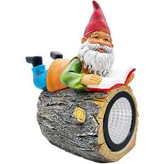 HKHBJS Solar Garden Gnome Decor Resin Statue Solar Lamp For Lawn Patio Porch