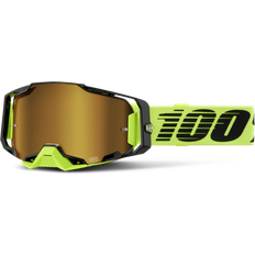 Accessori per Moto ARMEGA Goggle Neon Yellow Mirror Gold Lens