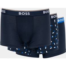 Orange Men's Underwear BOSS Stretch-Cotton Power Trunks (Pack Of 3) multi