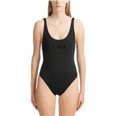 Balmain Women Swimwear Balmain One-piece, female, Black, Plain Logo Swarovski Swimsuit