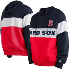 New Era Jackets & Sweaters New Era Men's Red Boston Red Sox Raglan Quarter-Zip Hoodie Red