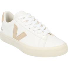 Veja White & Beige Campo Leather Sneakers