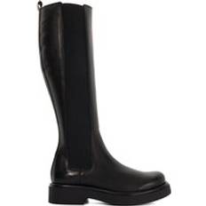 Dune London 'Temmie' Leather Knee High Boots Black