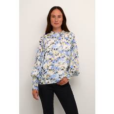 Multifärgade Blusar Kaffe Blus kaEva Blouse Blå