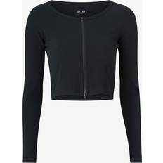 Aim'n Överdelar aim'n Ribbed Performance Zipped Cardigan Nyheter Black