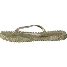 Dam - Guld Sandaler Ilse Jacobsen Cheerful01-a Platin, Female, Skor, Sandaler och Tofflor, Flip flops, Guld