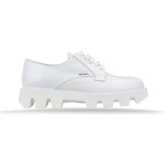 Prada Sneakers Prada Læder Snøresko - Hvid