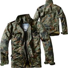 Brandit Individual Wear M-65 Classic Field Jacket för män vattenavvisande, med avtagbar innerjacka och huva med krage, Flecktarn
