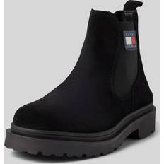 44 - Svarta Chelsea boots på rea Tommy Jeans herr TJM Chelsea mocka (EM0EM01468) Mid Boots, svart (svart) UK, Svart