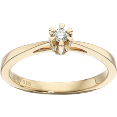 Scrouples Prinsesse Ring 0,05 ct. Karat Guld fra