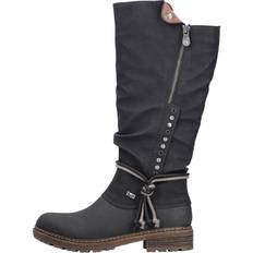 Rieker Femme Chaussures Rieker Bottes - Anthracite Noir