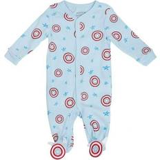 Marvel Nightwear Children's Clothing Marvel Shields & Stars Symbols Infant Footed Pajamas, 6-9 Months