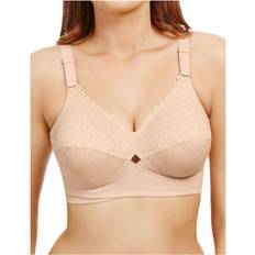 Womens Classic Non Wired Total Support Bra Beige