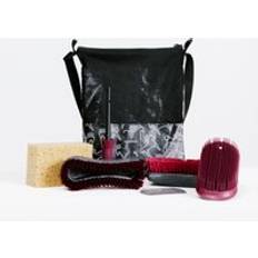 Fouganza Adult Grooming Kit Pieces Burgundy Linen Beige/black