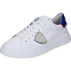 Philippe Model Blåa Skor Philippe Model Shoes men sneakers white leather blue ex647