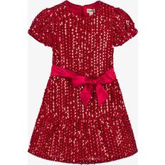 Velour Children's Clothing Hatley Girls Red Sequin Velour Dress