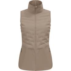 Brown - Women Vests Odlo Women's Vest Zeroweight Insulator Running vest XL, grey