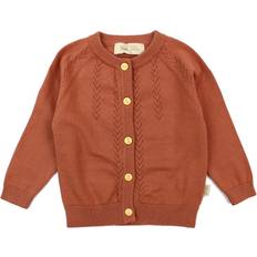 Kobber Børnetøj Petit Piao cardigan copper brown