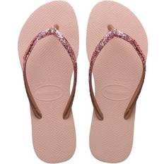 Rosa Flip-Flops Havaianas Flip flops Sandals (Shoes) SLIM GLITTER II Pink