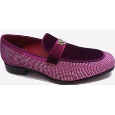 Men - Red Oxford Malin dawson mens chic designer fashion slip-on dress shoes burgundy