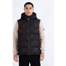 6XL - Men Vests Luke 1977 LUKE 1977 Egrit Quilted Gilet, Black