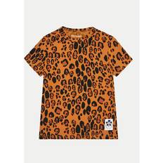 Mini Rodini Girls Brown Leopard T-Shirt - Brown
