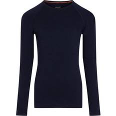 Icebreaker Merino 200 Oasis Long Sleeve Crewe Thermal Top - Midnight Navy