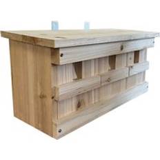 Sparrow Colony Terrace Wooden Nesting Box with Removable Nest Fronts