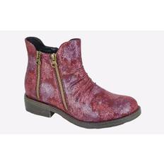 Red Boots Cipriata Agatina Womens Burgundy