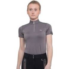 Gris Cascos de equitación Camiseta de equitación para mujer Premier Equine Remisa Gris