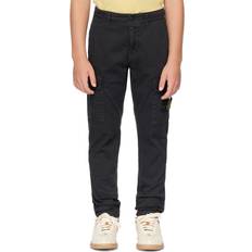 Stone Island Boys Children's Clothing Stone Island Stone Island Junior Kids Black Logo Patch Cargo Pants V0129 Black 10Y