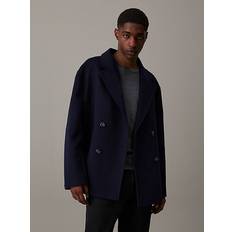 Calvin Klein Wool Blend Peacoat Blue