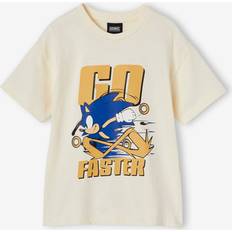 Sonic Go Faster T-Shirt for Boys ecru